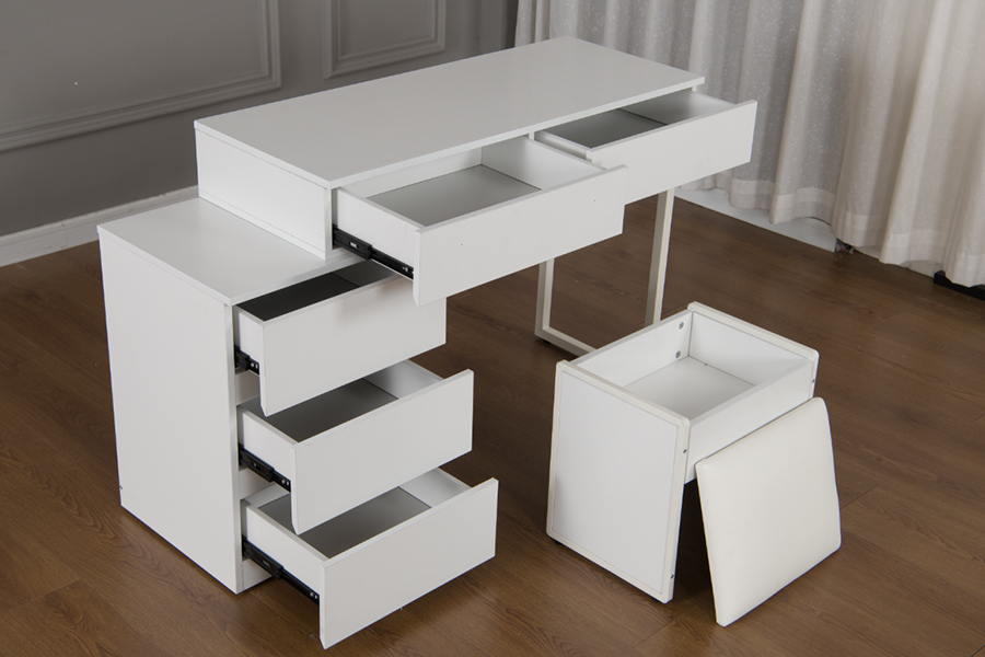 WSS992 Minimalistyczna toaletka w kolorze czystej bieli