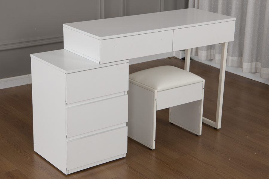 WSS992 Minimalistyczna toaletka w kolorze czystej bieli
