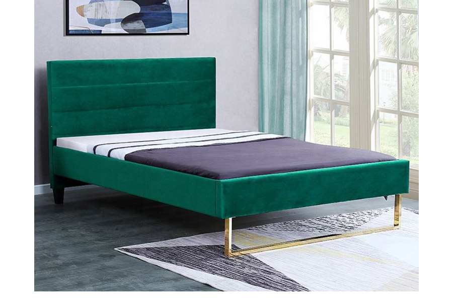 1347 Luksusowe łóżko king size Nowoczesne łóżko tapicerowane