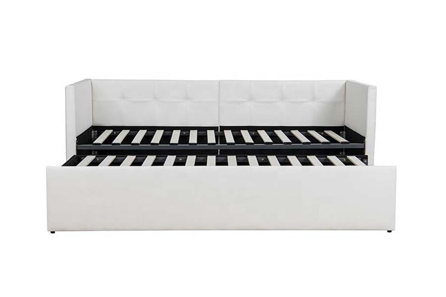 1637 Wysuwana rozkładana sofa z miękkiej skóry