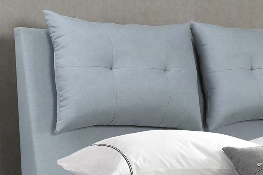 Łóżko tapicerowane 1503 z ramą na poduszkę w stylu MDF, nowoczesnym designem