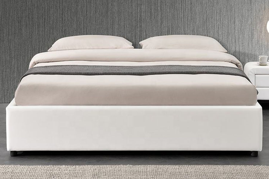 1155G Nowoczesna rama łóżka z windą gazową do hotelu ze sztucznej skóry