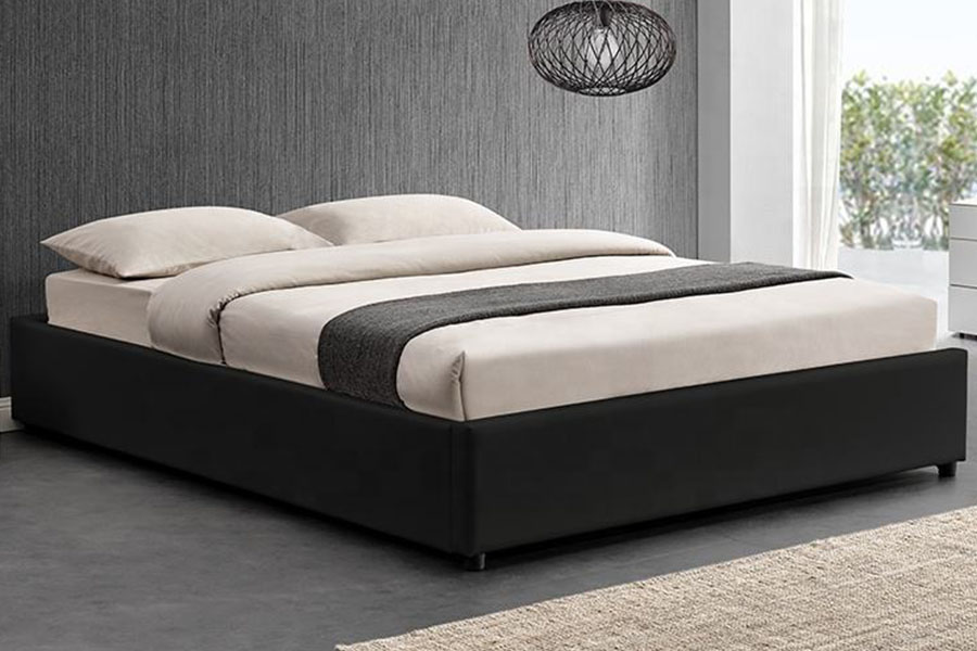1155G Nowoczesna rama łóżka z windą gazową do hotelu ze sztucznej skóry